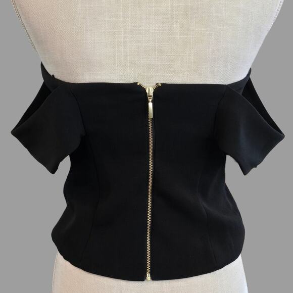 EXPRESS Black Off Shoulder Tube Top Women's Sz 4 - Picture 3 of 9